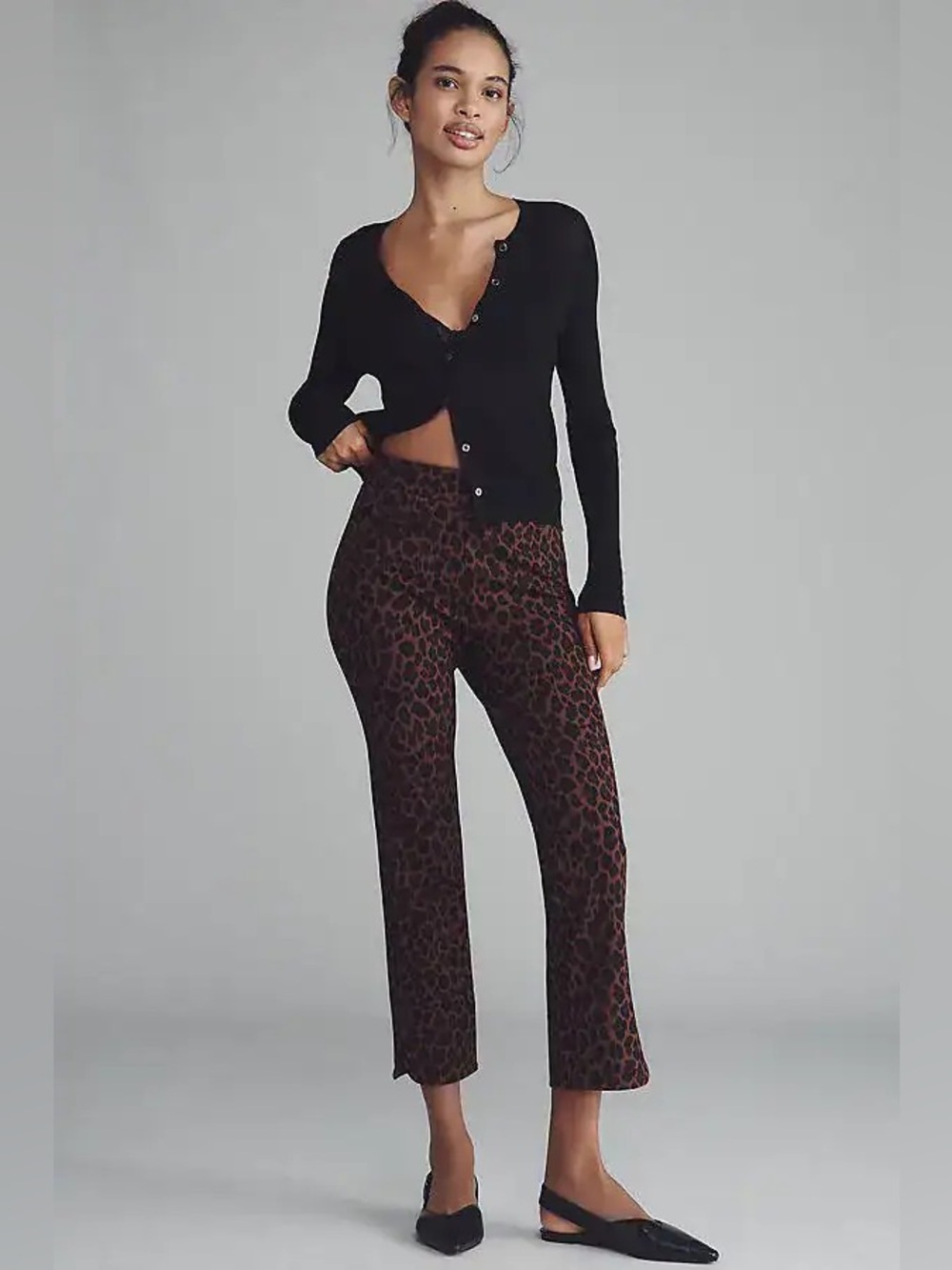 Anthropologie MAEVE Leopard Cheetah
Crop Slim Pants Sz 2